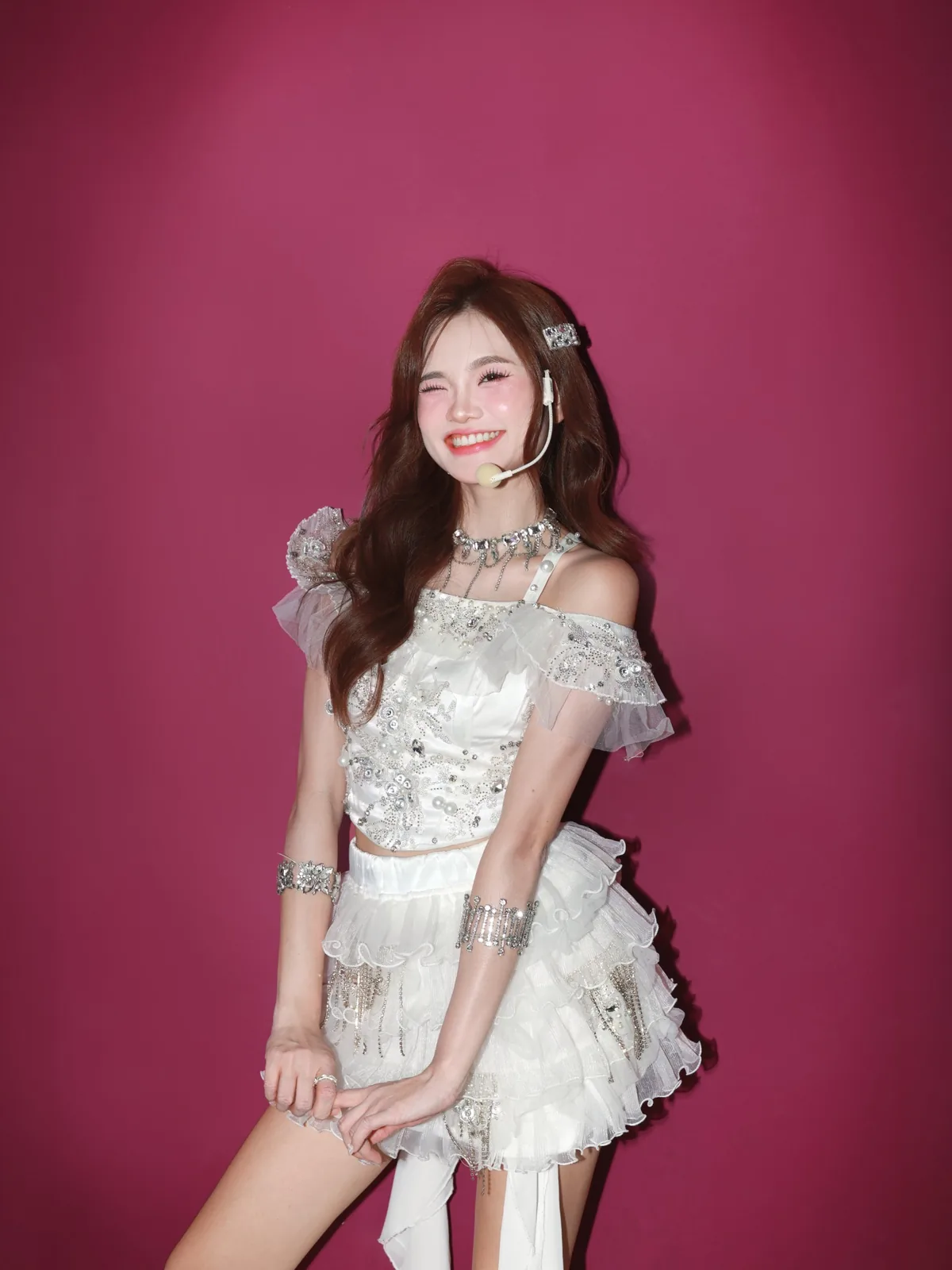 Wingkeh in her K-pop idol transformation look